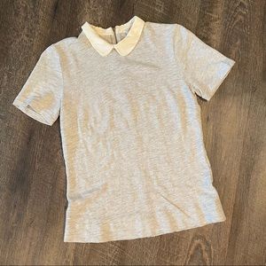 Light grey J.Crew top size XS